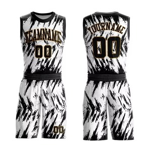 Ensemble de maillots de basketball personnalisés imprimés par transfert thermique, sans manches, en polyester, avec nom d'équipe, anti-humidité, coupe athlétique, uniforme (avant) - Product Image 2