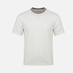 เสื้อยืดแขนสั้นผู้ชายแฟชั่น ทันสมัย ผ้าโพลีเอสเตอร์ 100% แห้งเร็ว ระบายอากาศได้ดี เนื้อผ้าไอซ์ซิลค์ สวมใส่สบาย ทรงหลวม ดีไซน์เรียบง่าย ขายส่ง - Product Image 4