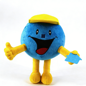Peluche personalizado de personaje redondo de dibujos animados para promoción inmobiliaria, muñeco de peluche personalizado suave. - Product Image 1