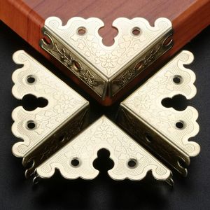 4pcs Retro Style Metal <b>Frame</b> Corner Protectors Decorative Edge Safety Guards Covers for <b>Picture</b> <b>Frames</b> Jewelry <b>Boxes</b> Wooden Gift - Product Image 4