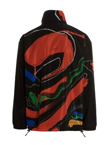 Sublimation Printing Premium Quality Windbreaker Jacket 100% Polyester Custom Made Flower Print Casual Windbreaker Jacket Men - Product Image 2