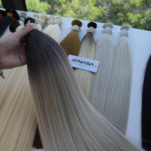 Extensions de cheveux en vrac les plus vendues 100g Double Drawn 22 pouces Cheveux Remy vietnamiens Couleurs foncées d'un seul donneur - Product Image 3