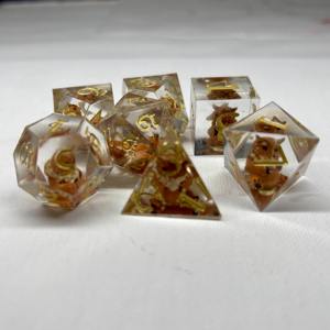 Dés en résine pour jeux de rôle, qualité professionnelle, dés polyédriques en résine pour DND RPG, jeux de table, accessoires de jeu en gros - Product Image 5