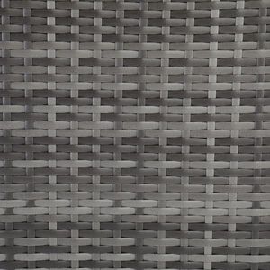 Cestino per Rifiuti Gary in Rattan Sfumato con Coperchio e Struttura in Ferro, Eleganti Contenitori per Rifiuti - Product Image 1