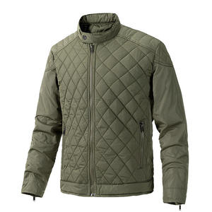 Autumn Winter <b>Slim</b> <b>Fit</b> <b>Jacket</b> Men Lightweight Quilted Puffer <b>Jacket</b> Stand Collar Custom OEM Winter Padded <b>Jacket</b> - Product Image 2