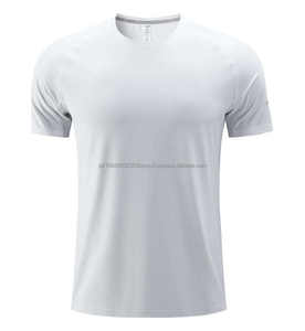 Camiseta de gimnasio de moda de alta calidad para hombre, poliéster Spandex, manga corta para hombre, camisetas de gimnasio de poliéster para correr - Product Image 3