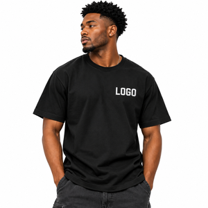 Camiseta Oversize de Hombre con Logo Personalizado OEM, 250GSM, de Gran Gramaje, Hombro Caído, Estilo Urbano, Fabricante Mayorista - Product Image 2