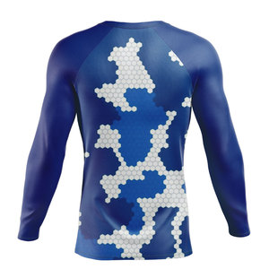 Custom Best Quality Sublimated Mma Rash Guard Long Sleeve <b>Compression</b> <b>Shirt</b> For Men Slim Fit Gym Training Top Wholesale - Product Image 2