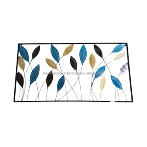 Meilleures ventes Offre Spéciale métal feuilles conceptions mur artisanat décoration suspendue pour la maison salon et bureau murs - Product Image 5