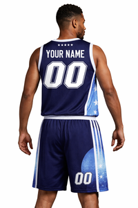 ชุดยูนิฟอร์มบาสเก็ตบอลแบบซับลิเมชั่นสั่งทำขายส่ง แห้งเร็ว ชุดทีมบาสเก็ตบอล ดีไซน์ใหม่ล่าสุด - Product Image 5