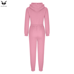 Best Seller Product Women Full Ladies Hoodies And Jogger <b>Tracksuits</b> Set, In <b>Pink</b> Color Casual Wear Ladies Gym Crop <b>Tracksuits</b> - Product Image 2