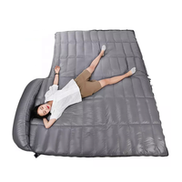Sac de couchage double d'hiver personnalisé, sac de couchage de camping en duvet, sac de couchage double multifonctionnel pour l'extérieur, en provenance du Bangladesh