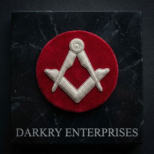 Custom Gold Bullion Wire Masonic Chaplain Book Badge Purple Velvet Regalia Patch Hand Embroidered Lodge Crest Direct <b>Maker</b> - Product Image 3