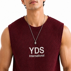 Custom Men's Performance <b>Mesh</b> Tank <b>Top</b> Breathable <b>Mesh</b> Quick Dry Comfort Fit Custom Made Premium Quality For Men Tank <b>Top</b> Wear - Product Image 4