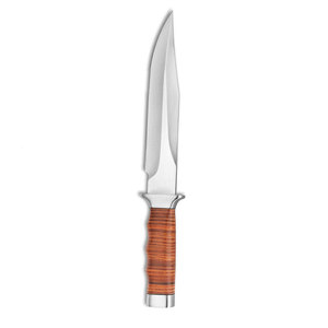 Cuchillo Bowie de Acero Inoxidable con Mango Resistente, Hoja Fija, Estilo para Exteriores, Herramienta Utilitaria para Camping y Caza - Product Image 4