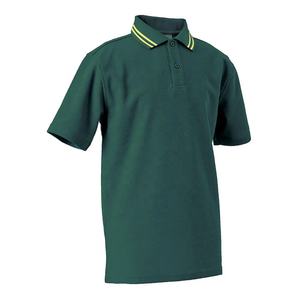 Venta directa de fábrica, Polo de cuello en contraste para hombre, camiseta de rugby de manga corta suave transpirable de algodón con logotipo personalizado impreso para hombre - Product Image 2