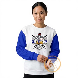 Sudadera de Alta Calidad Personalizada con Bordado de Sigma Gamma Rho, Frente Sólido de Algodón y Felpa, para Mujer, Estilo Sororidad Griega - Product Image 1
