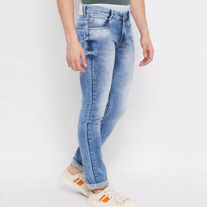 Pantalon en jean pour homme à prix de gros, taille mi-haute, couleur personnalisable, respirant, confortable, printemps-automne, service OEM personnalisable - Product Image 2