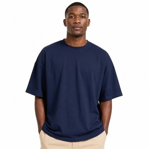 T-shirts oversize pour hommes en tissu lisse, coupe décontractée, légers, confortables, respirants et de qualité fiable pour les activités de plein air - Product Image 1