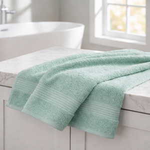 ชุดผ้าขนหนูอาบน้ำแบบทอ 2 ชิ้น หรูหรา 100% ผ้าฝ้ายเนื้อนุ่ม ซึมซับดี ทันสมัย สำหรับใช้ในบ้านและห้องน้ำ รับสกรีนโลโก้ - Product Image 3