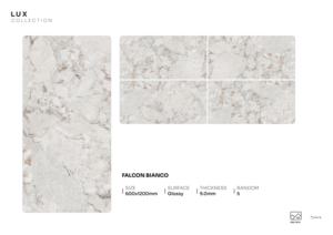 Panneau en porcelaine Imperial GlossWave 600x1200mm 60x120cm 24x48 pouces, carrelage décoratif brillant - Product Image 4