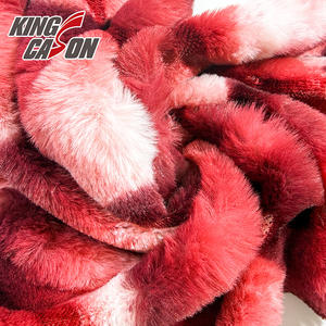 KINGCASON 2025, Tela de Pelo Corto Estampada en Dos Colores, Tela de Piel Sintética a Rayas para Decoración de Interiores del Hogar - Product Image 6