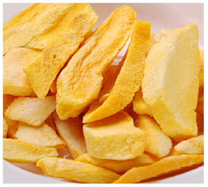 Tranches de mangue biologiques lyophilisées, collation saine, goût sucré, croustillantes, délicieuses, naturelles, emballage en vrac - Product Image 1