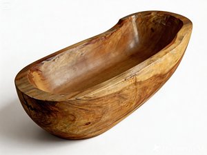 Offre Spéciale : Meuble de Salle de Bain/Cuisine Oval Moderne Classique en Bois de Suar Entier, Fabriqué en Indonésie, Sans Résine, Écologique, Non Fini - Product Image 4