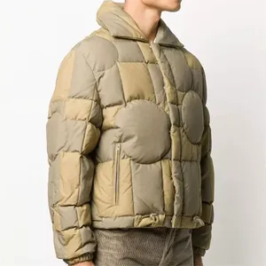 Wholesale Fashion Goose Down Feather Shiny <b>Bubble</b> <b>Coats</b> Hooded Men's Puffer Jacket Custom Logo <b>Bubble</b> Jackets - Product Image 3