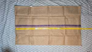 Sac en jute de 0,60 kg (kilogrammes) par sac, taille réduite, 93,98 cm x 57,15 cm, avec ourlet renforcé 6x8 HD, OHDS sur le dessus - Product Image 5