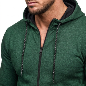 350gsm <b>Lined</b> Winter Long Plain Dyed <b>Hoodie</b> Drop Shoulder Custom Eco Friendly Recycled <b>Fleece</b> Unisex Men <b>hoodie</b> - Product Image 4