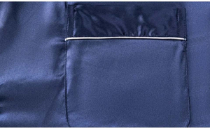 Conjunto de Pijamas de Satén para Hombre, Estilo Casual Moderno, Transpirable, Manga Larga, Suave y Cómodo, Ropa de Dormir de Poliéster, Talla Grande, Camisón de Invierno - Product Image 4