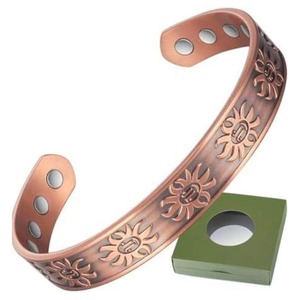 Pulsera de Cobre Sólido Hecha a Mano, Brazalete Ajustable, Joyería de Cobre Puro para Hombres y Mujeres - Product Image 6