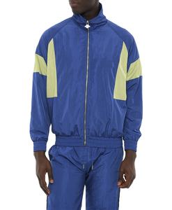 2025 personnalisé hommes Jogging léger à capuche coupe-vent couleur bloc Nylon survêtement avec tissu Polyester imperméable - Product Image 3