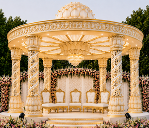 Kopuram Mandap ธีมพระพิฆเนศแบบดั้งเดิมสำหรับงานแต่งงานฮินดู - Product Image 5