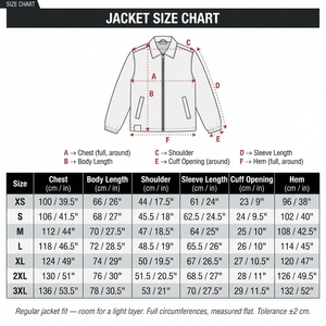 เสื้อแจ็คเก็ตโค้ชผ้าคอตตอนทวิลล์หนา 400gsm สีดำ สไตล์สตรีทแวร์สำหรับผู้ชาย ย้อมสีแบบ Garment-Dyed พร้อมแผงไหล่ตัดสี - Product Image 6