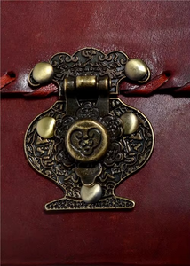 Personalised Handmade Silver <b>Padlock</b> Leather Secret Journal with Spiral Binding Gift Option Blank Notebook - Product Image 4