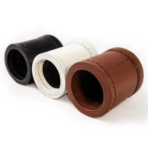 OEM y ODM: Vaso mezclador de dados profesional de cuero genuino hecho a mano de larga duración, embalaje personalizado, stock a granel de 10 piezas - Product Image 6