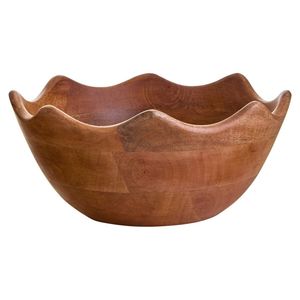 Cuencos de madera de mango personalizados al por mayor, aptos para alimentos, decorativos, con interior esmaltado, para ensaladas - Product Image 6