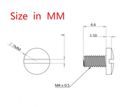 Lot de 4 vis de fixation – Kit de remplacement de vis à tête Allen en acier inoxydable durable, usiné avec précision par CNC T8
