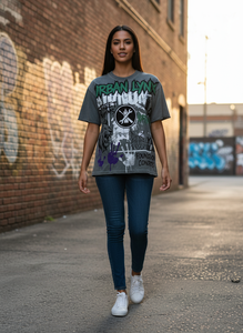 Camisetas de Hombre Transpirables 100% Algodón, Corte Regular, Estampado Digital con Tinta Blanca, Diseño Gráfico DTF, 300 Gramos, Estilo Casual - Product Image 5