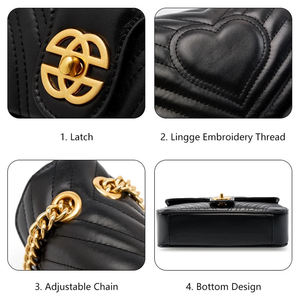 Sac Pour Femme Retro Designer Bags Luxury Women's Genuine Real Leather Handbags Diamond Bags Crossbody Shoulder Bag for Ladies - Product Image 6