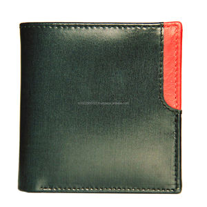 Cartera minimalista RFID bi-fold Premium para hombre, cuero genuino, cierre abierto, logotipo personalizado, poliéster, longitud corta, caja de regalo al por mayor - Product Image 4