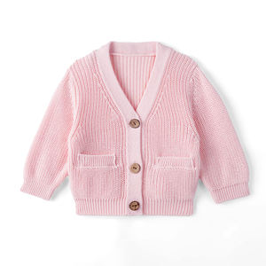Cárdigan de Punto para Bebé CRAZIGOODS al por Mayor, Cuello en V, Manga Larga, Unisex, Casual, Invierno, 100% Algodón, Capa Única, Ecológico - Product Image 1