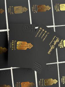 นามบัตรพิมพ์ฟอยล์และนูนลายแบบพิเศษ กระดาษคอตตอนพรีเมียม รับผลิตตามสั่ง (OEM) ขายส่งจากอินเดีย - Product Image 5
