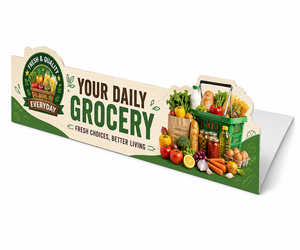 Panneau publicitaire PVC sans BPA pour étagère de vente au détail, présentoir promotionnel pour supermarché, panneau d'affichage de point de vente - Product Image 4