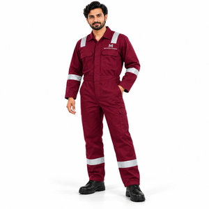 Overol de Seguridad Reflectante Antiestático 100% Algodón, Uniforme de Trabajo Transpirable e Impermeable con Cremallera, Certificado CE/UE - Product Image 3