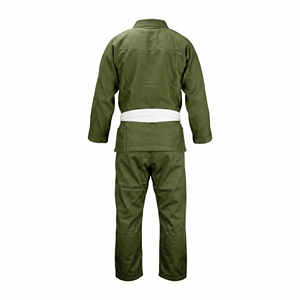 Kimono de Jiu-Jitsu Brésilien Vert Olive Personnalisé en Gros, Tissage Perlé, Ensemble Uniforme de BJJ, Fabricant d'Équipement d'Arts Martiaux en Gros - Product Image 2