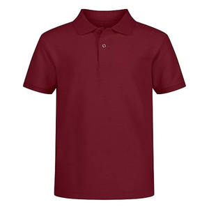 Chemise décontractée pour homme à manches courtes, brodée, anti-boulochage, en tissu piqué tricoté, couleur unie, boutonnée - Product Image 4