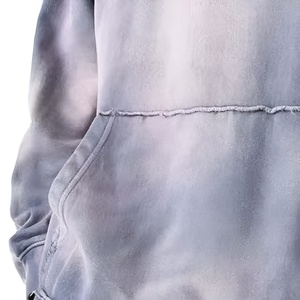 Ensemble de survêtement vintage délavé pour homme, pull à capuche oversize streetwear et pantalon de jogging décontracté, logo personnalisé en coton - Product Image 6